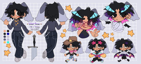 Character sheet! Made by @ritzjpeg
